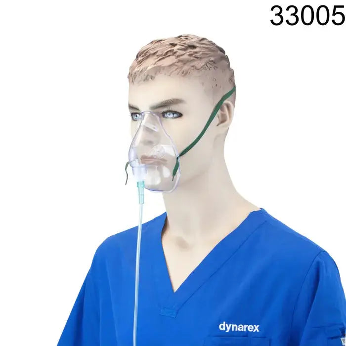 Oxygen Mask, Adult Elongated with 7 foot Tubing