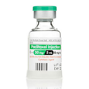 Paclitaxel Injection 6 mg Multiple Dose Onco-Tain Glass Flip-top Vial 5 mL (RX)