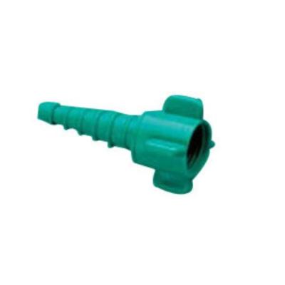 Nut and Nipple Universal Oxygen Adapter, Green Christmas Tree