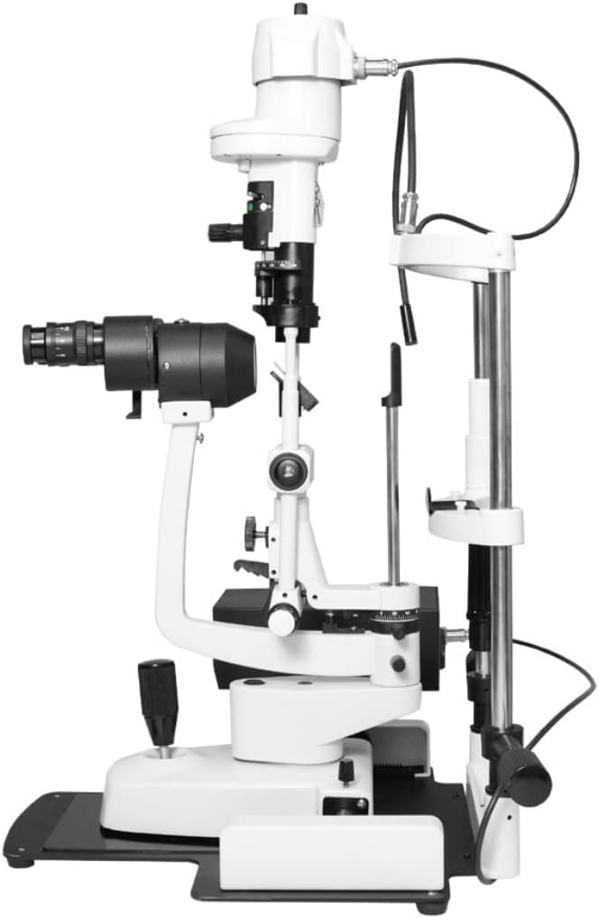 Ergonomic tilt-able slit lamp