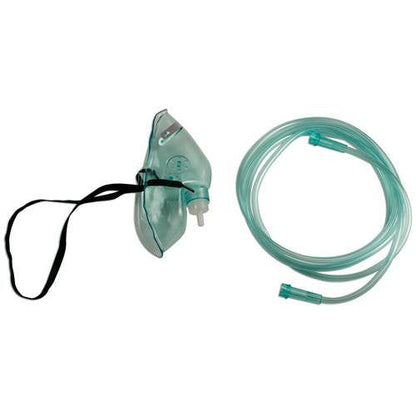 Oxygen Mask, Adult Elongated with 7 Foot Tubing