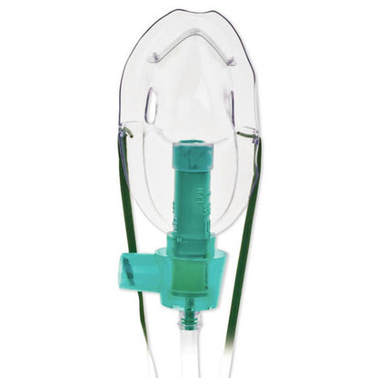 Multi-Vent Air Entrainment Mask Elongated Style Adult with Adjustable Head Strap & Nose Clip
