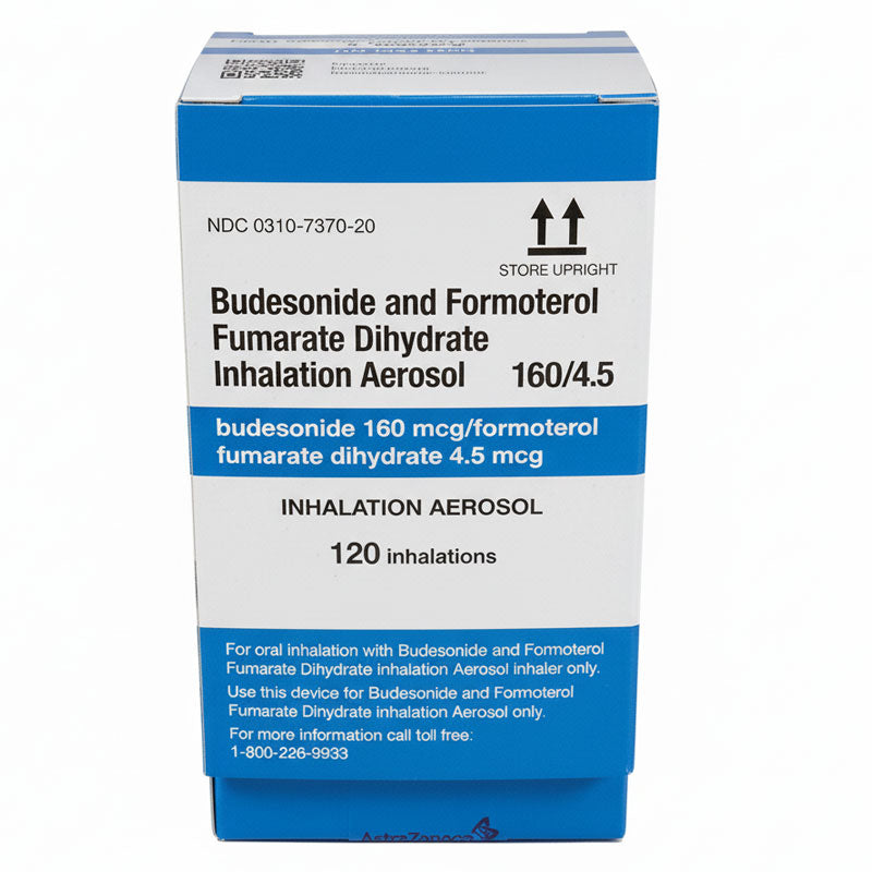 Budesonide Formoterol Furnarate Dhydrate Aerosol Inhaler 160/4.5 mcg for COPD & Asthma (RX)