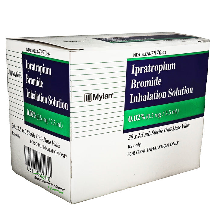 Ipratropium Bromide 0.02% Inhalation Solution 0.5 mg Per 2.5 mL Vials, 30 Count (Rx)