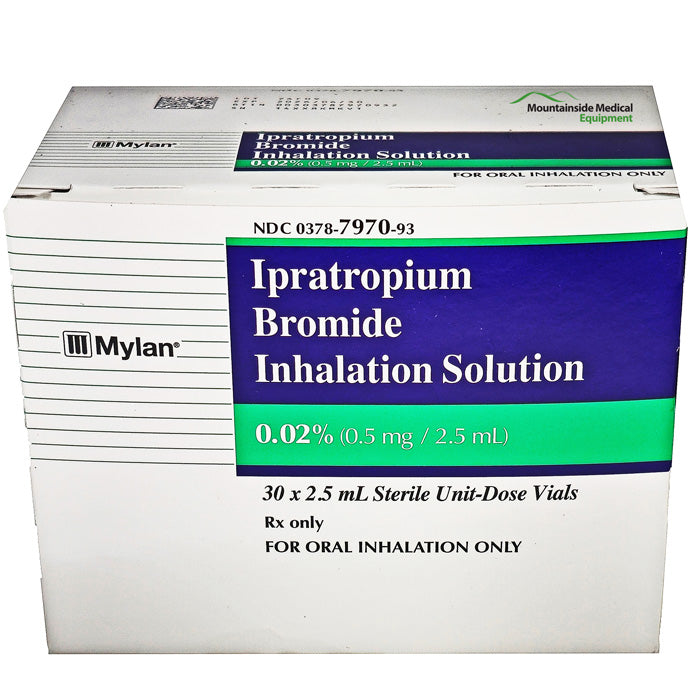 Ipratropium Bromide 0.02% Inhalation Solution 0.5 mg Per 2.5 mL Vials, 30 Count (Rx)