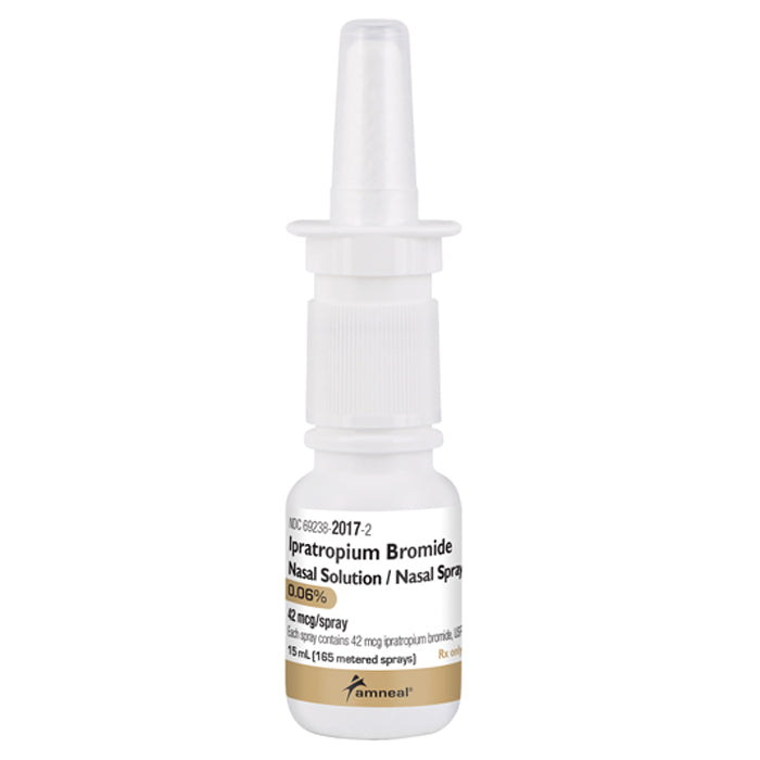 Ipratropium Bromide Nasal Spray 0.06% Nasal Solution 15 mL (165 Metered Sprays)