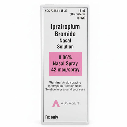 Ipratropium Bromide Nasal Spray 0.06% Nasal Solution 15 mL (165 Metered Sprays)