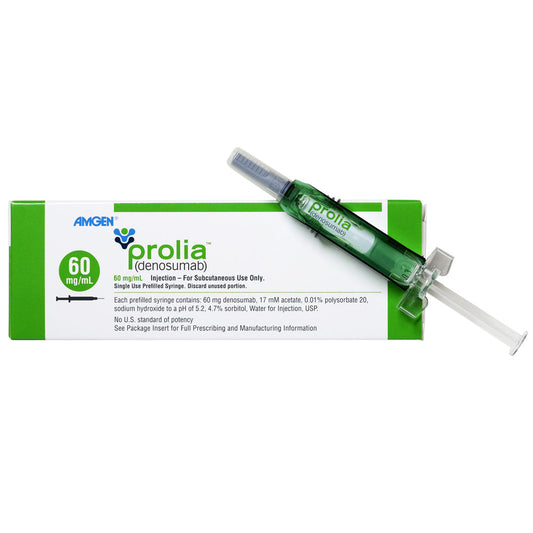 Prolia Denosumab 60 mg/mL Prefilled Syringe Injection by Amgen (RX) **Requires Refrigeration**