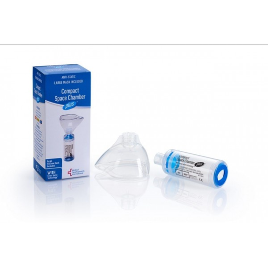Anti-Static Compact Space Chamber Plus Inhaler Holding Chamber with Medium Mask