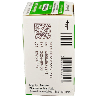 Zoledronic Acid Injection 4 mg/ 5 mL (0.8 mg/mL) Single-Dose Viial 5 mL (RX)