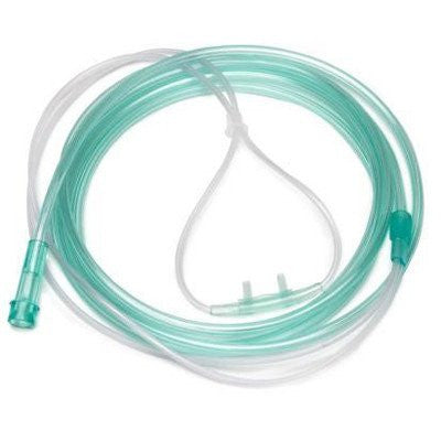 Oxygen Nasal Cannula (Light Green Color) with Super Soft 7 foot Tubing