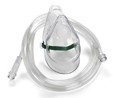 Adult Oxygen Mask with 7 Foot tubing Elongated