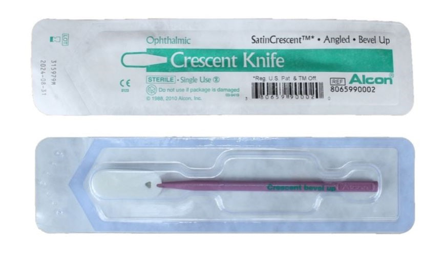 OPHTHALMIC SATIN CRESCENT KNIFE