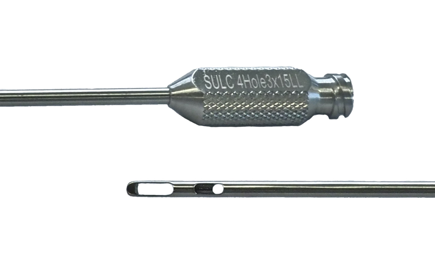 4 Hole Round Tip Single Use Fat Harvesting Cannula with Luer Lock by Precise Medical Supplies